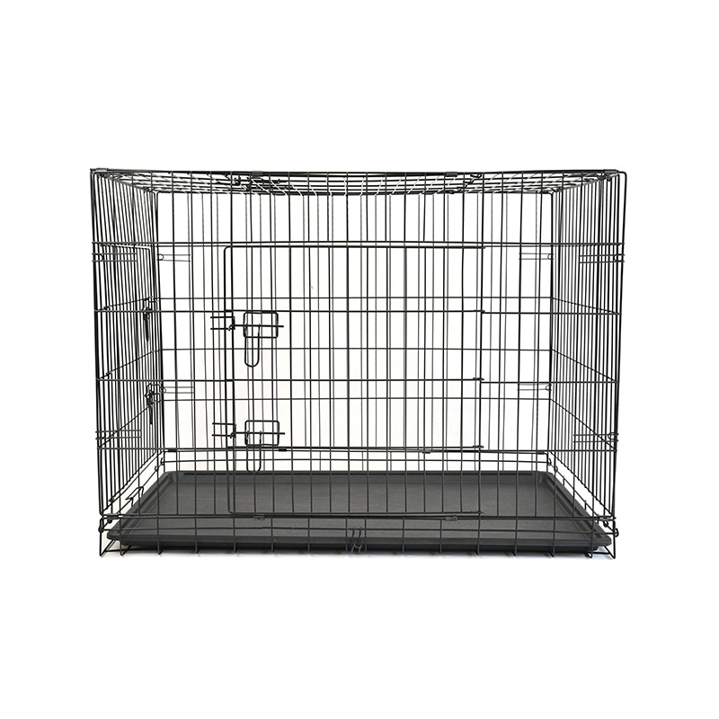 DH016-4 Caixa de cachorro com gaiola de metal para animais de estimação com 2 portas