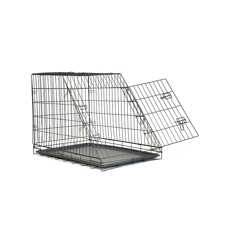 DH016XM-3 Gaiolas para cães de metal inclinadas de 36 polegadas para animais de estimação